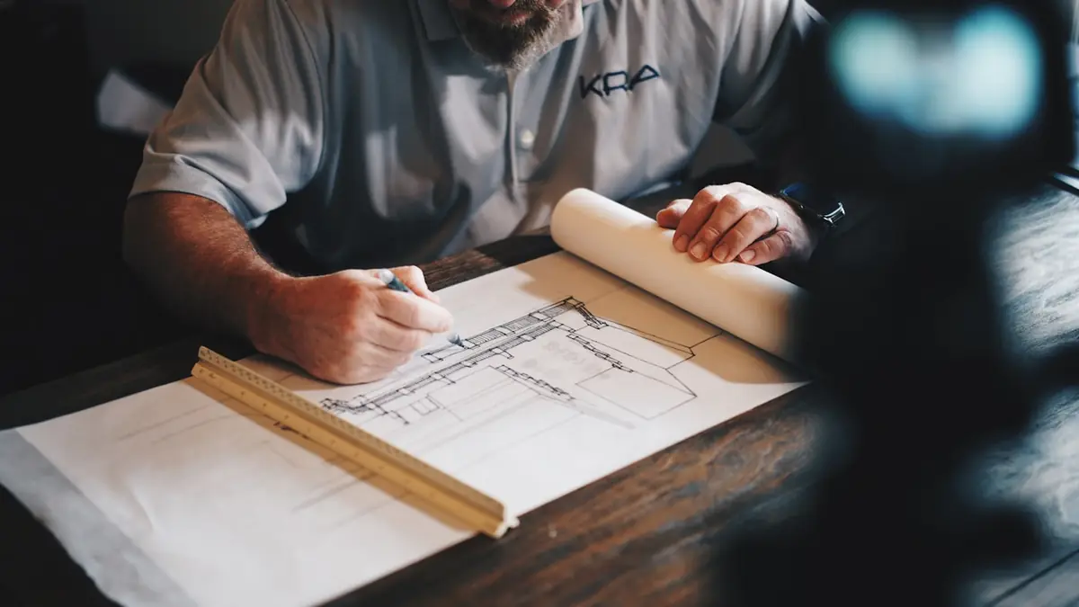 Reviewing site plans with a safety consultant
